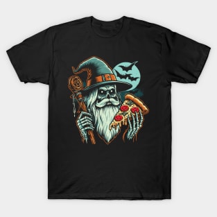 Pizza Wizard // Horror Design T-Shirt